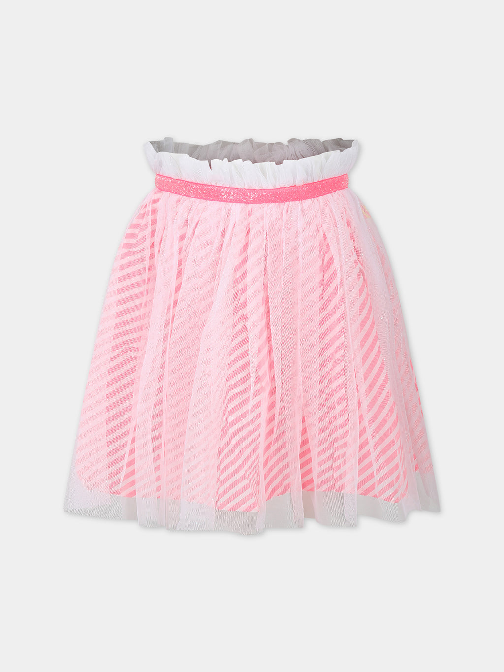 White skirt for girl with pattern